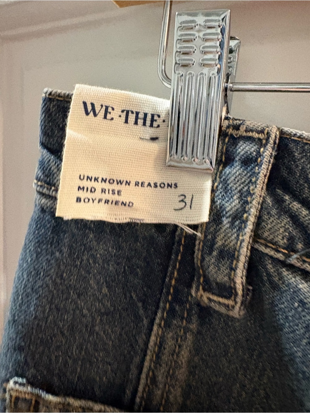 Free people unknown reasons mid rise boyfriend jeans NWT - Picture 3 of 4